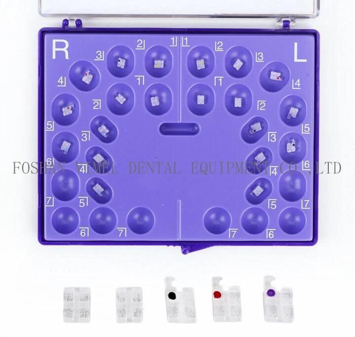 Dental Ortho Sapphire Ceramic Bracket Monocrystalline Mini Roth. 022, Hooks 345