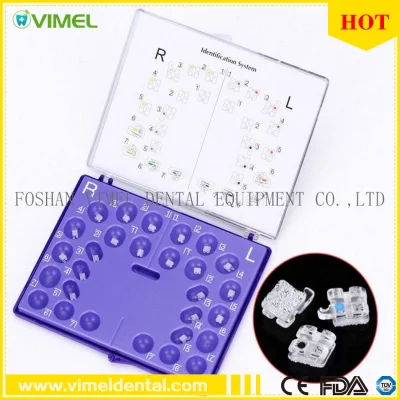 Dental Ortho Sapphire Ceramic Bracket Monocrystalline Mini Roth. 022, Hooks 345